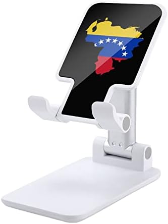 Карта на Хартата на Венецуела Сгъваем Настолен Държач за Мобилен Телефон, Преносим Регулируема Поставка за Аксесоари