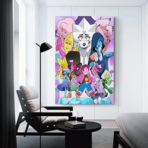 Вселената на Стивън - Художествени Плакати с анимационни герои (3) Стенни Художествени Картини, Платно, Декори за стени, Домашен Интериор, Интериор за Дневната, Есте?