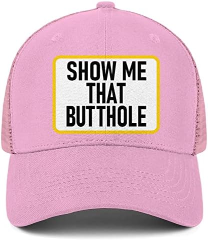 Бейзболна шапка Show Me That Butthole за Унисекс - Класически Окото Шапки за шофьори на камиони, Регулируеми