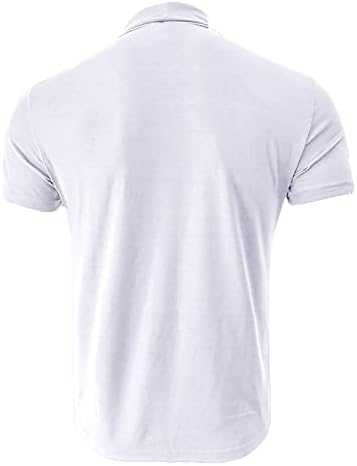 Летни Тениски, Ризи за Мъже, Мъжки Пролетно-Лятна Однотонная Тениска, Блуза, Поло с Висока Воротом, Тениски