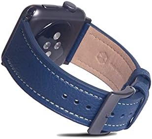 SLG е Съвместим с кожена каишка на Apple Watch 42/44/45/49 мм, взаимозаменяеми каишка от естествена кожа D8