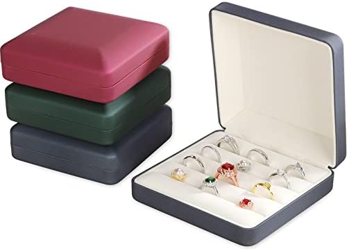 Кутии за съхранение на пръстените RYOEIKT за няколко пръстени, Компактна и Стилна Пътна Кутия-Калъф за пръстени, Органайзер за бижута - Безопасно съхранение на вашите ?