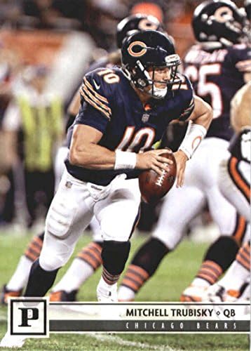 2018 Панини Футбол NFL #49 Мичъл Трубиски Официалната търговска картичка Chicago Bears