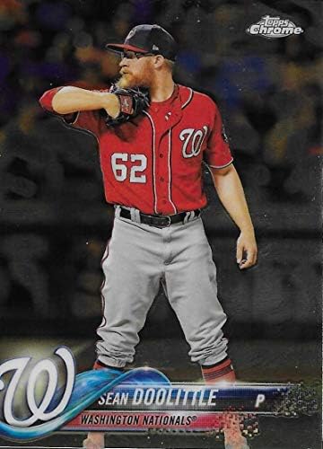 2018 Бейзболна картичка Topps Chrome 137 Шон Дулиттла Washington Nationals - GOTBASEBALLCARDS