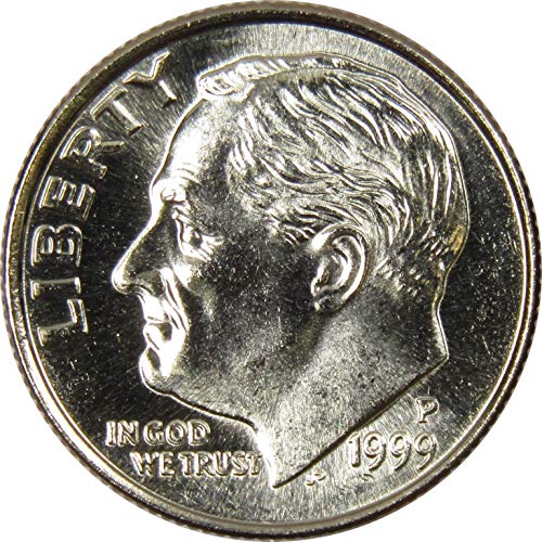 1999 P Десятицентовик Рузвелт БУ Не Циркулационни Монети, Монетен двор на Щата 10в САЩ са подбрани
