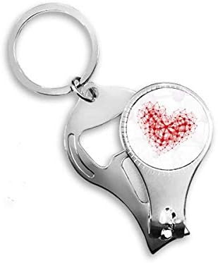 Червена Атомната Структура Физическа Илюстрация на Ножица За Нокти Халка Ключодържател Отварачка за Бутилки Машина За Рязане