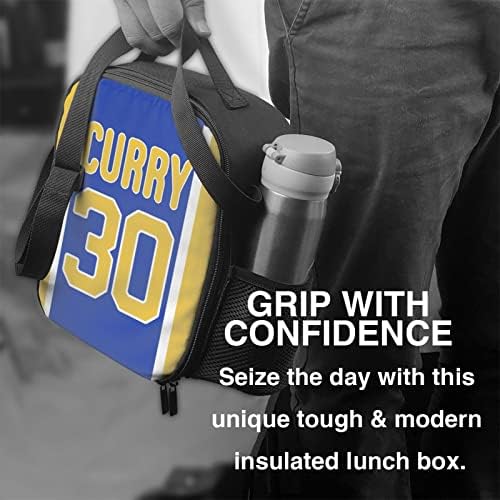 Changzixlaw Golden State Баскетбол Curry фенове 30 Момчета и Момичета на Мъжки Дамски Чанта за Обяд за Обяд-Бокс,