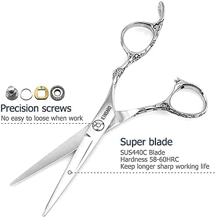 5,5 Набор от Фризьорски Ножици Професионални Ножици За Коса Фризьорски Ножици ножица За Подстригване на Коса