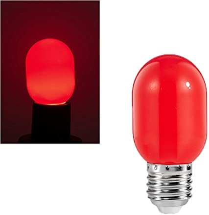 YDJoo 12 Бр. Led Червена Крушка 1 W, цветни Крушки във формата на Глобус, Декоративна Нощна Лампа E26 E27, Венец