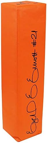 Езекиил Елиът Подписа Футболен пилон BSN Orange endzone тя - Футболни топки С Автографи