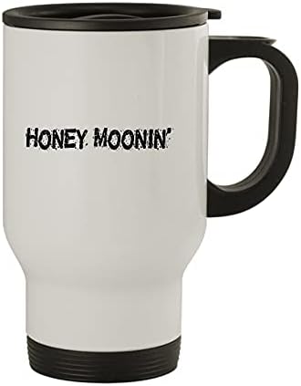 Molandra Products Honey Moonin' - Пътна Чаша от Неръждаема Стомана за 14 грама, бяла