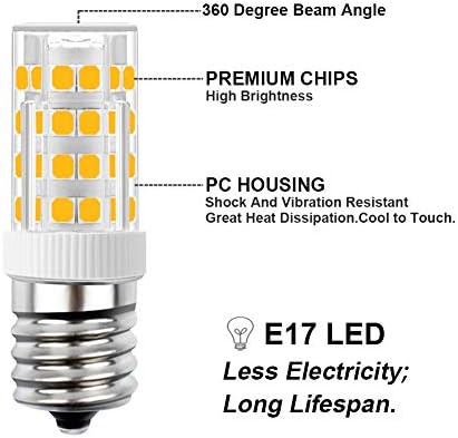 Led лампа SumVibe E17 Под лампата за микровълнова печка 110-130 В 4 W Топло Бяла 3000 До Без регулиране на яркостта