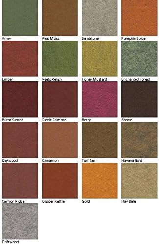 21 Лист филц - Есенна колекция цветове 12X12 инча - Произведено в САЩ - Филцове, изработени от смес от мериносова