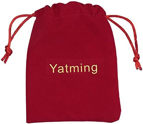 Yatming 7 БР., през Цялата Гравирани Магически Камък С Символ на Архангели, Полиран Камък, За да се Тревожи