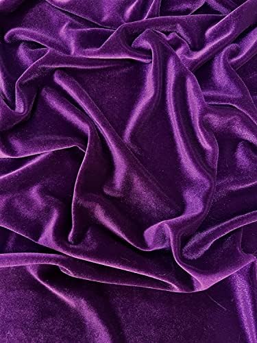 Еластичната Кадифе плат Princess Purple от полиестер и Ликра за бантов, горните възли, шапки, Дрехи, Костюми,
