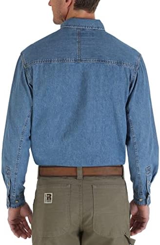 Работни облекла Wrangler Riggs Мъжки Работна Риза Logger от кепър лента през с дълъг ръкав
