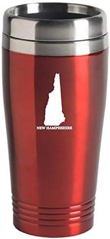 Чаша с изолация от неръждаема стомана, 16 унции План на щата Ню Хемпшир План на щата Ню Хемпшир