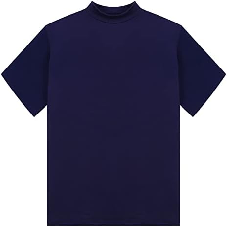 Yeahdor Мъжки Тениски С имитация на Шията, Поло С Къс Ръкав, Ежедневни Риза, Пуловер, Топло Обикновена Върховете