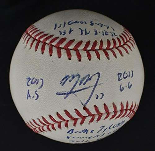 Красив Мани Мачадо С Размашистой Подпис STAT MLB Бейзбол Автентични Бейзболни Топки С Автографи