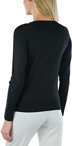Класически женски Пуловер ToBeInStyle с V-образно деколте и дълъг ръкав