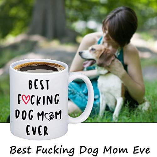 PXTIDY Подарък Фен на домашни любимци, Чаша За Майките Кучета, най-Добрата Гребаная Куче Мама На Светлината,