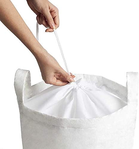 Сиво-бяла чанта за дрехи Ambesonne, с Абстрактен модел под формата на Кружащихся листа, Цветни венчелистчета,