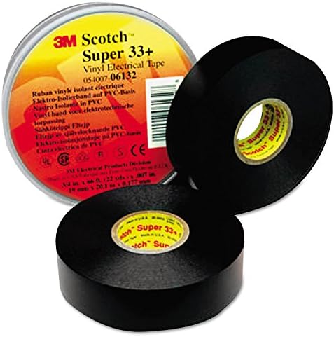 Scotch Супер 33 + Vinyl тиксо, 3/4 x 44 фута, Опаковки от по 10 ролки