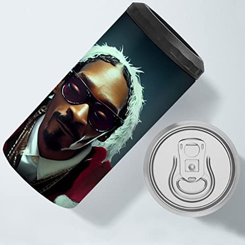 Охладител за тънки кутии с коледна изолация Snoop Dog - Графичен Охладител за консерви - Охладител за тънки