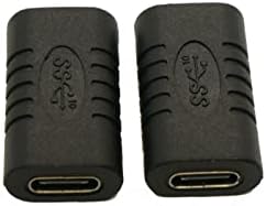 Жак LevU USB C, Адаптер USB C между гнезда, Удължител за бързо зареждане PD мощност 100 W Type C за MacBook