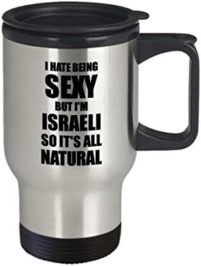 Секси Израелската Пътна Чаша Забавен Подарък За Съпруга Жена Bf Gf Israel Pride Кафе, Чай Изолиран Капак Превключвател