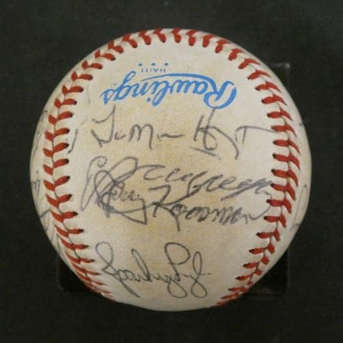 1982 г. с Екипа на Чикаго Уайт Сокс Подписа Официален договор с AL Baseball - Бейзболни топки с автографи