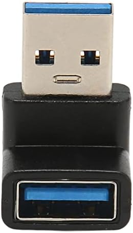 Qinlorgo USB Male to Female USB Adapter, USB Male to Female Адаптер 90 Градуса Прехвърляне на Зареждане на Висока