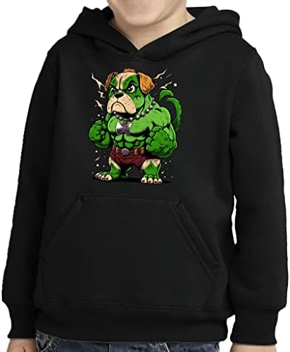 Хладен супергерой детски пуловер hoody с качулка - кучета дизайн гъба руното hoody - кино тематични hoody с качулка за деца