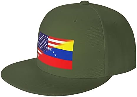Американската Бейзболна Шапка с Комбинирана Флага на Венецуела за Мъже И Жени, Регулируеми Шапки шофьор на камион,