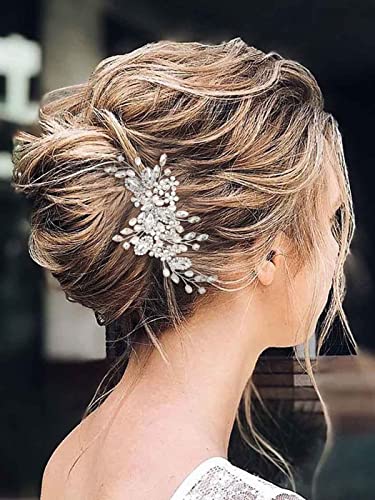 Сватбена гребен за коса на булката от кристал Casdre, перлена сватбена прическа, аксесоари за коса, за жени