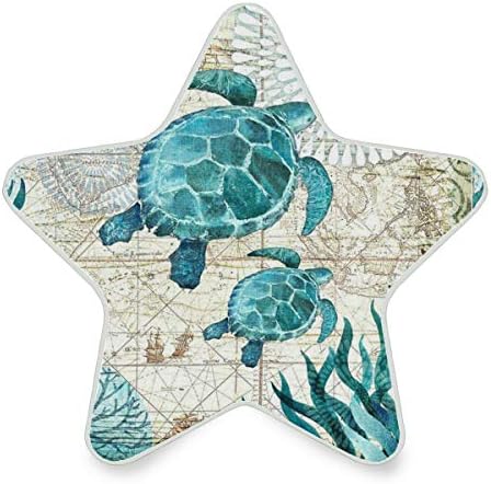 Реколта карта на Океана морска Костенурка Морска Звезда, Вставляемая led Нощна лампа с Датчик от Здрач до Зори