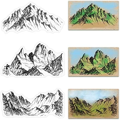 Планински Прозрачни Печати LANGFON за производство на пощенски Картички, Тапети Декоративни Върхове, Печат за