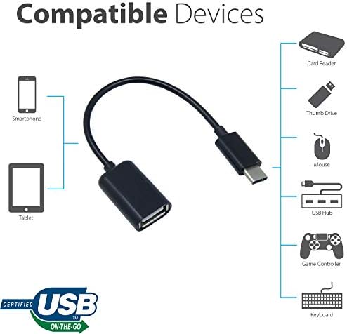 Адаптер за USB OTG-C 3.0 е обратно Съвместим с вашето устройство Wacom MobileStudio Pro 13 за бърз и надежден