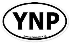 Национален парк Йосемити Овални Стикер върху Бронята на автомобила 5 x 3