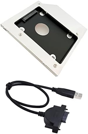 Оптично отделението за твърд диск SATA 2nd Caddy Case Тава за универсален лаптоп 9,5 мм Оптичен отделение CD/
