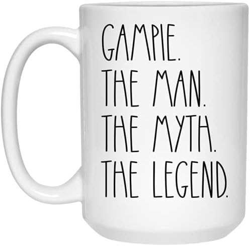 Кафеена чаша Gampie The Man The Мит The Legend Подаръци от Gampie За Коледа - Подарък за рождения Ден - честит