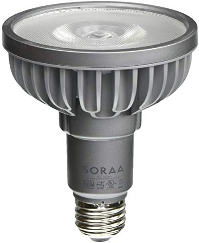 Bulbrite SP30L-18-36D-930-03 SORAA 18,5 W Led лампа PAR30L 3000K Vivid с регулируема яркост 36 °, Сребриста