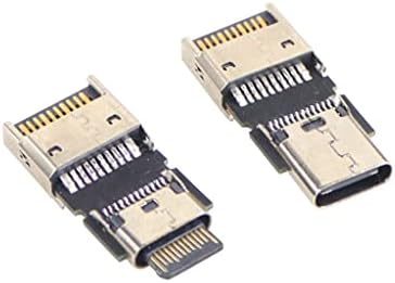 JMT USB3.2 Gen2 Адаптер Type-E за свързване на USB-C от мъжа към Жената USB3.1 10 Gbit/с задвижващи колела гнездо