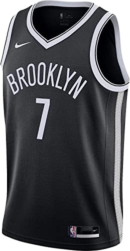 Найки Kevin Durant Brooklyn Nets NBA Boys Младежка тениска 8-20 Black Icon Edition Swingman