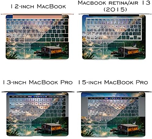 Vinyl обвивка Lex Altern е Съвместима с MacBook Air 13 инча Mac Pro 16 Retina 15 12 2019 2020 2018 Пейзаж Пространство,