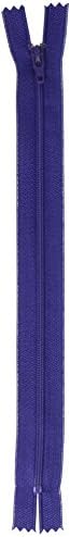 Палто: Конци и ципове F7216-314A Универсален Пластмасов цип, 16 инча, Тъмно лилаво