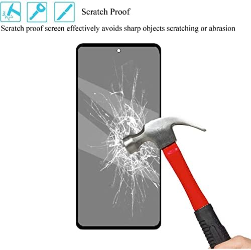 LSoug [3 опаковки] screen protectors за Samsung Galaxy а a53 5G 6,5 2022, закалено стъкло Ultra HD 9H, Антишпионская
