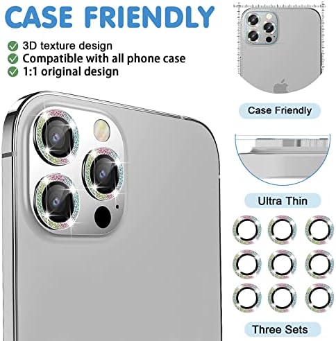 Arshek за iPhone 14 Pro/iPhone 14 Pro Max Защитно фолио за обектива на камерата, [нощен Режим] Защитно фолио