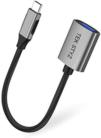 Адаптер Tek Styz USB-C USB 3.0 е подходящ за Smartron t.Конвертор OTG Type-C/PD за мъже и USB 3.0 за жени. (5