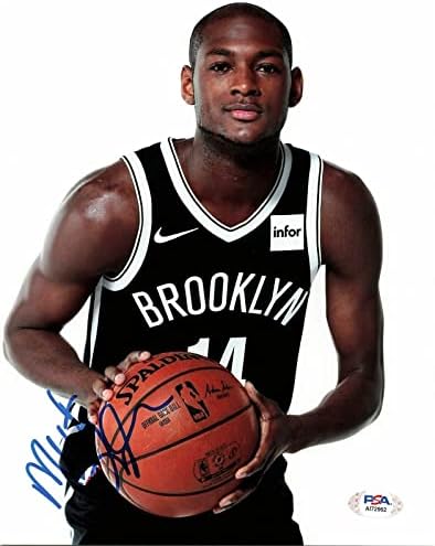 МИЛТЪН ДОЙЛ подписа снимка 8x10 PSA / DNA Brooklyn Nets С автограф - Снимки на НБА с автограф